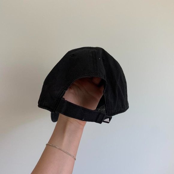Black Adidas Embroidered Baseball Cap - Picture 3 of 4